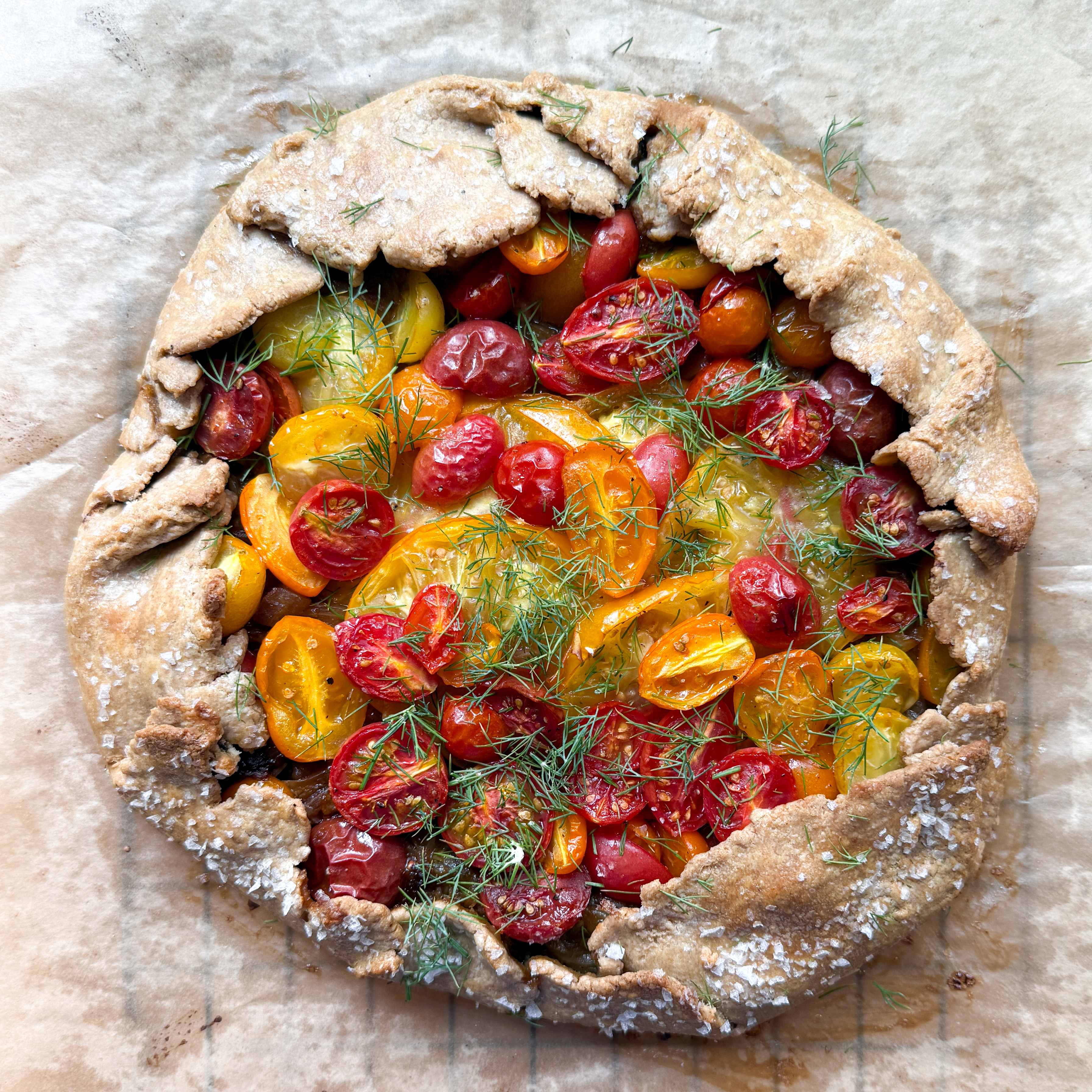 Dolly Parton, Onion Tears, & the Making of a Tomato Galette